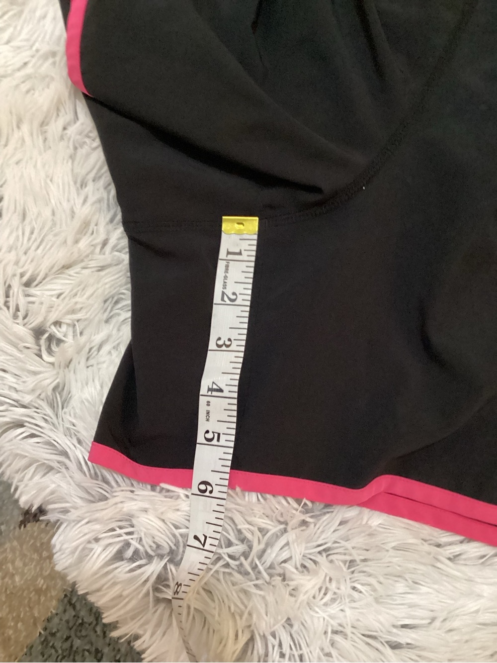 Vogo Active Shorts Plus Size 22/24 Black Pink Trim Athletic Running Lounge - Picture 8 of 11